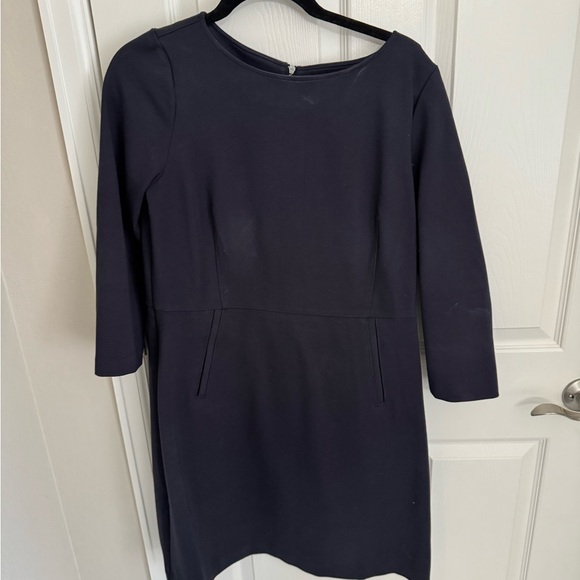 SPANX Dresses & Skirts - SPANX Classic Long Sleeve Navy Dress